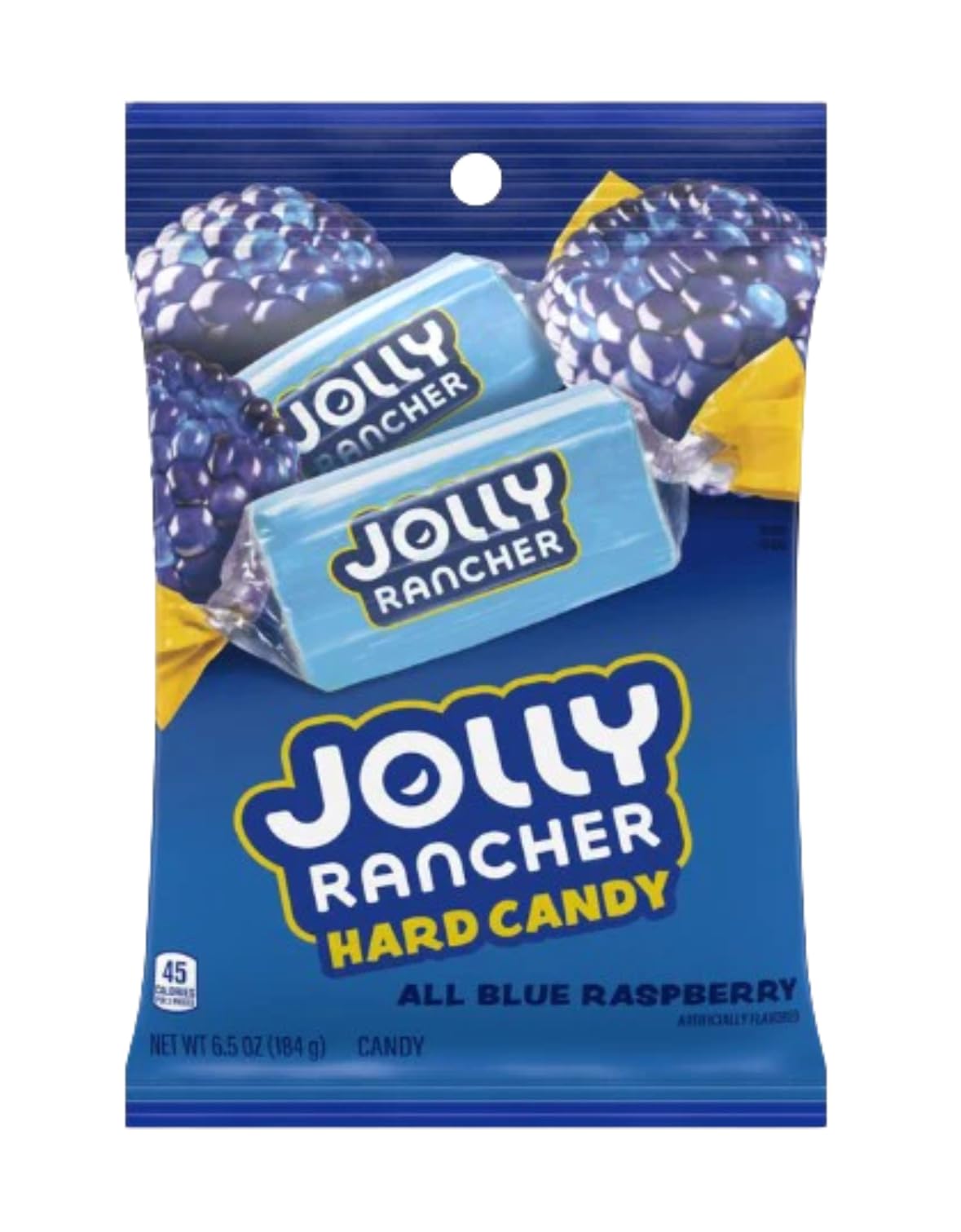 Jolly Rancher textura del caramelo azul resaltando brillo y dureza