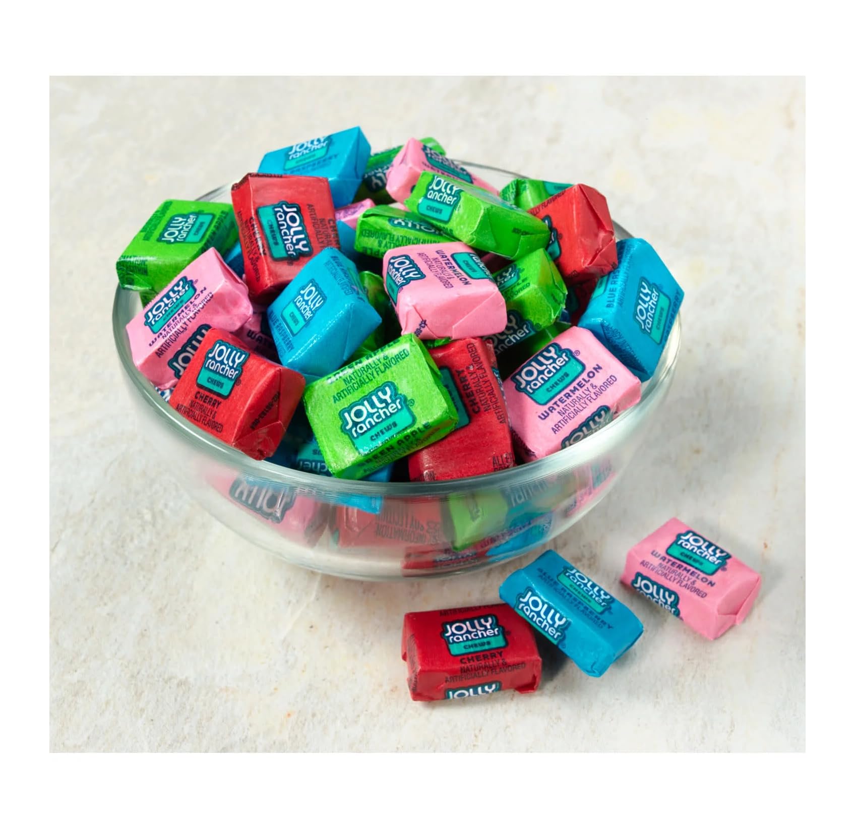 Jolly Rancher etiqueta nutricional legible con información clara