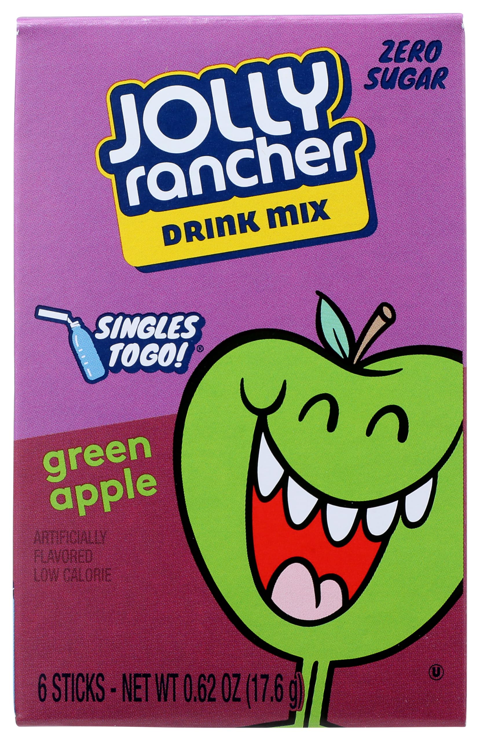Jolly Rancher frente del empaque mostrando pack de seis cajas y marca