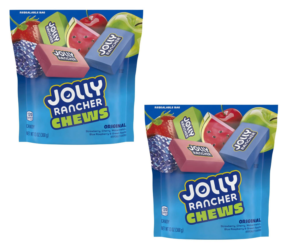 Jolly Rancher paquete frontal mostrando diseño y colores vibrantes