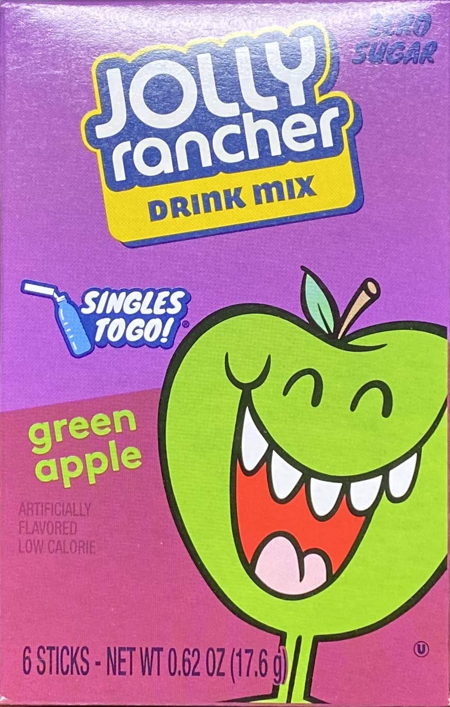 Jolly Rancher sobres individuales desplegados listos para llevar y servir