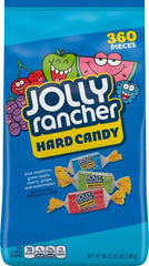 Jolly Rancher trozos servidos en cuenco de cristal, listos para invitados