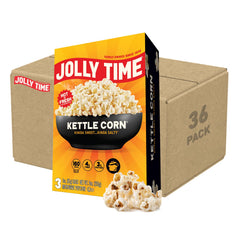 Jolly Time empaque frontal mostrando bolsas individuales y sabor, conveniencia inmediata