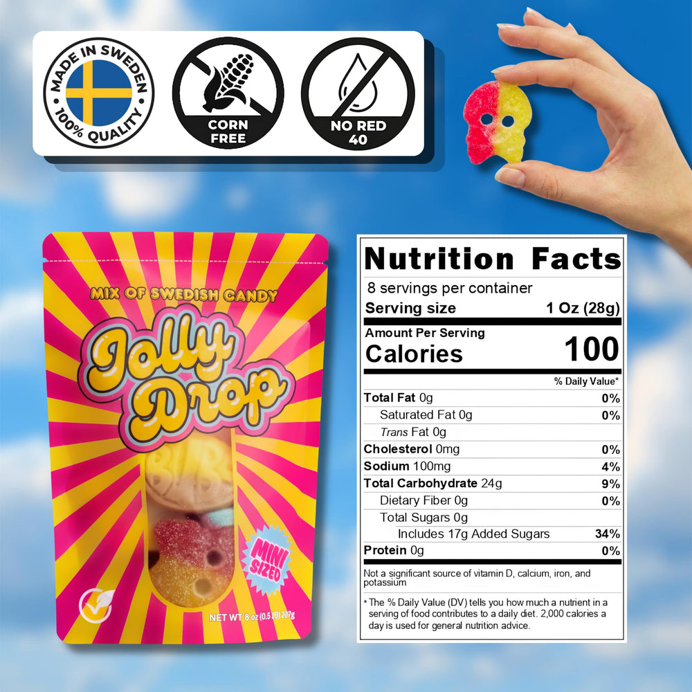 JollyDrop cierre resellable del empaque que conserva frescura