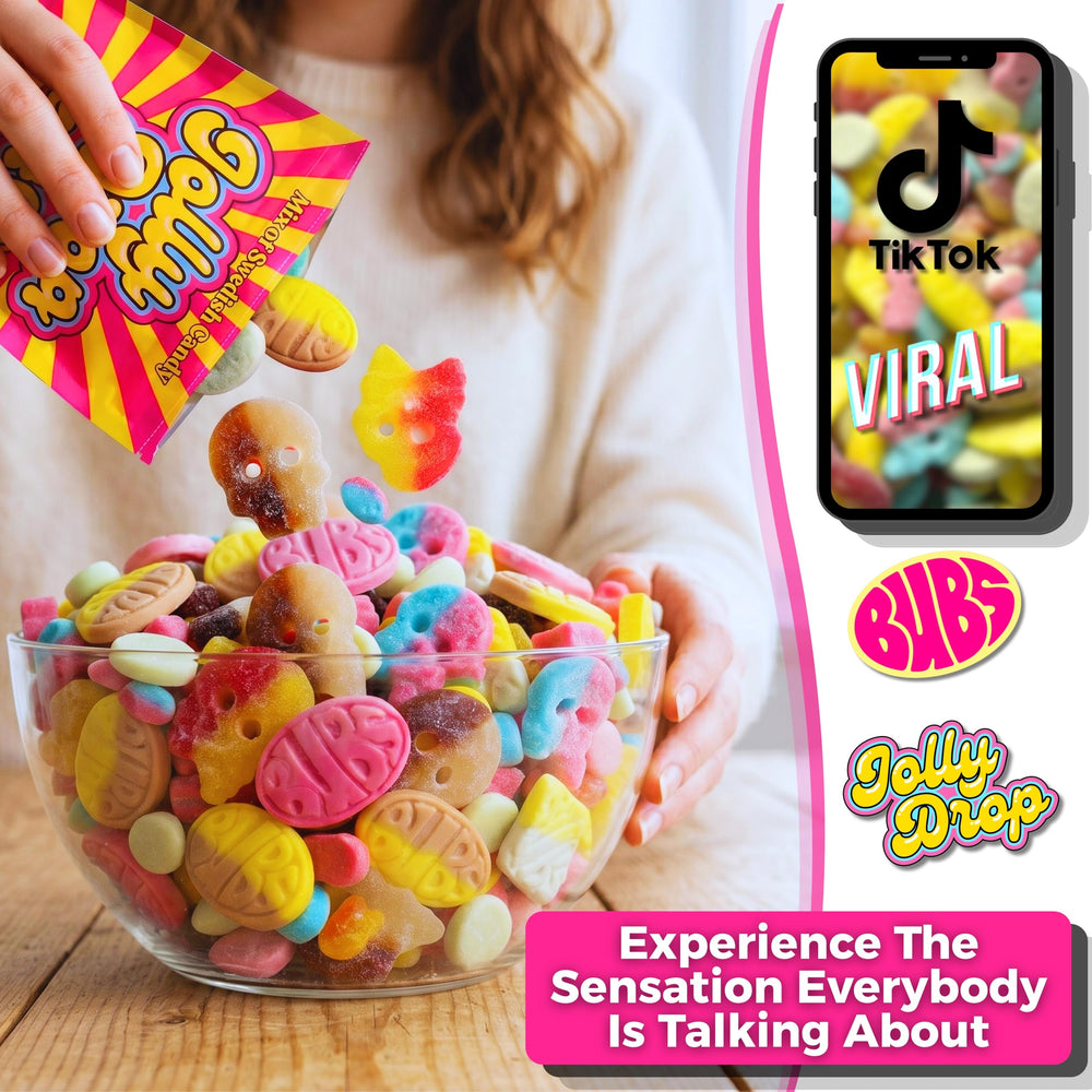 JollyDrop variedades de colores y sabores para opciones visuales apetitosas