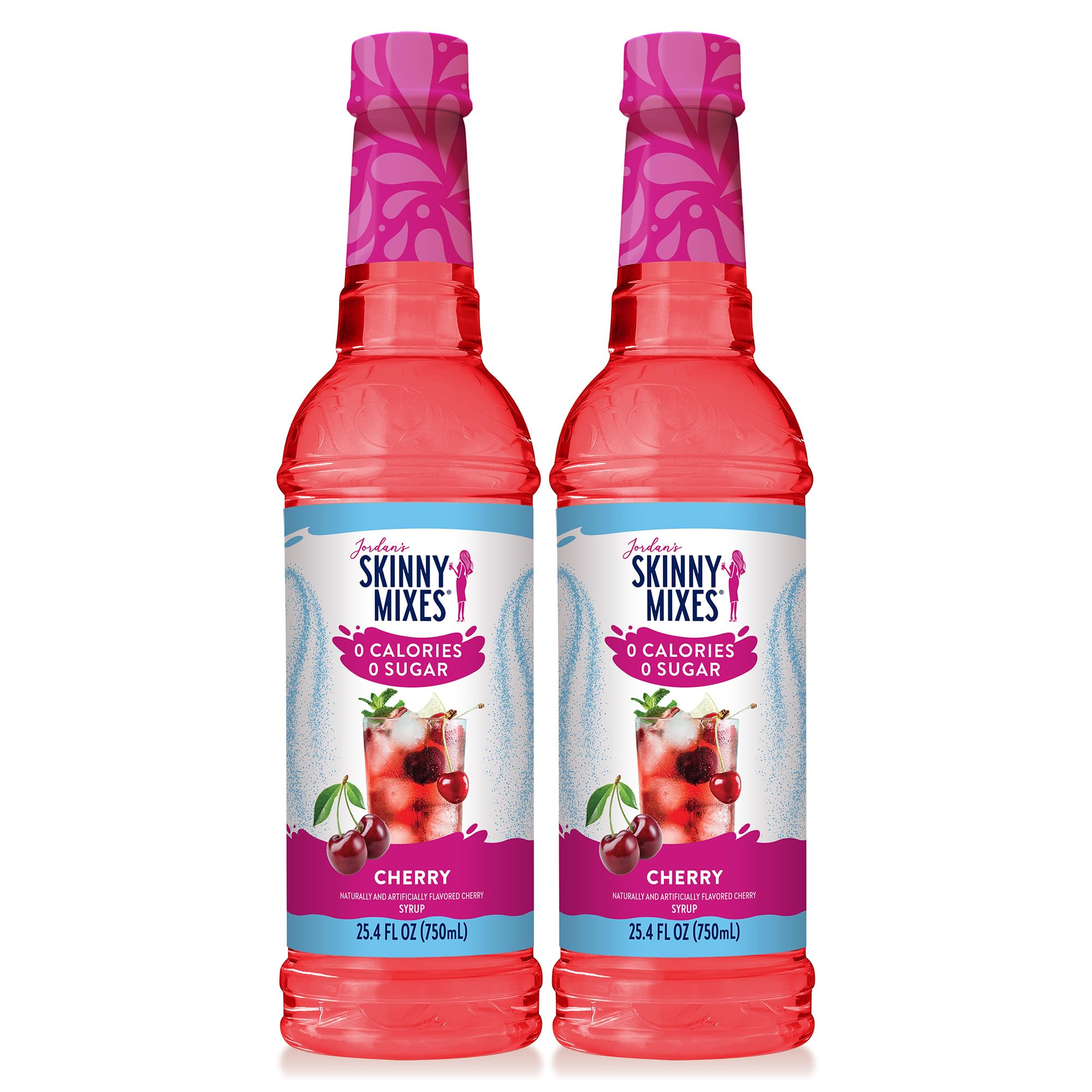 Jordan's Skinny Mixes botella frontal mostrando etiqueta y tamaño práctico