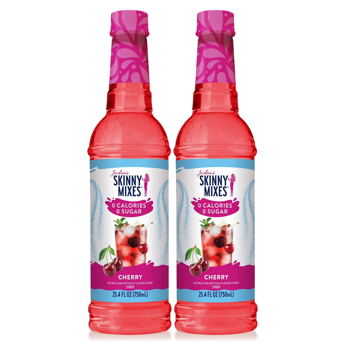 Jordan's Skinny Mixes botella frontal mostrando etiqueta y tamaño práctico