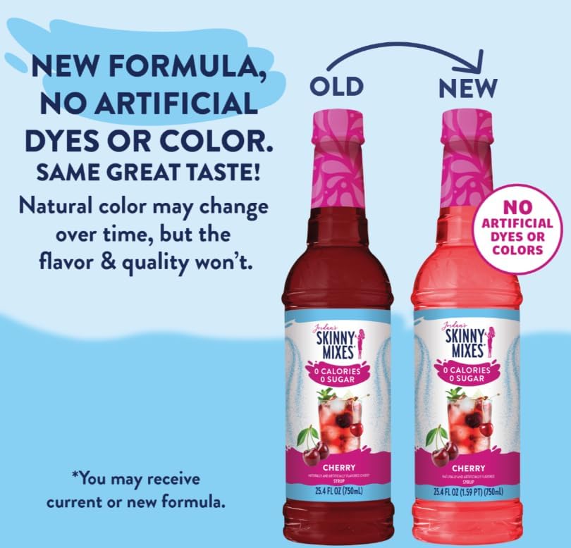 Jordan's Skinny Mixes botella junto a limonada casera en cocina moderna
