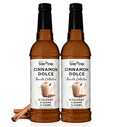 Jordan's Skinny Mixes frente botella Cinnamon Dolce para sabor sin calorías