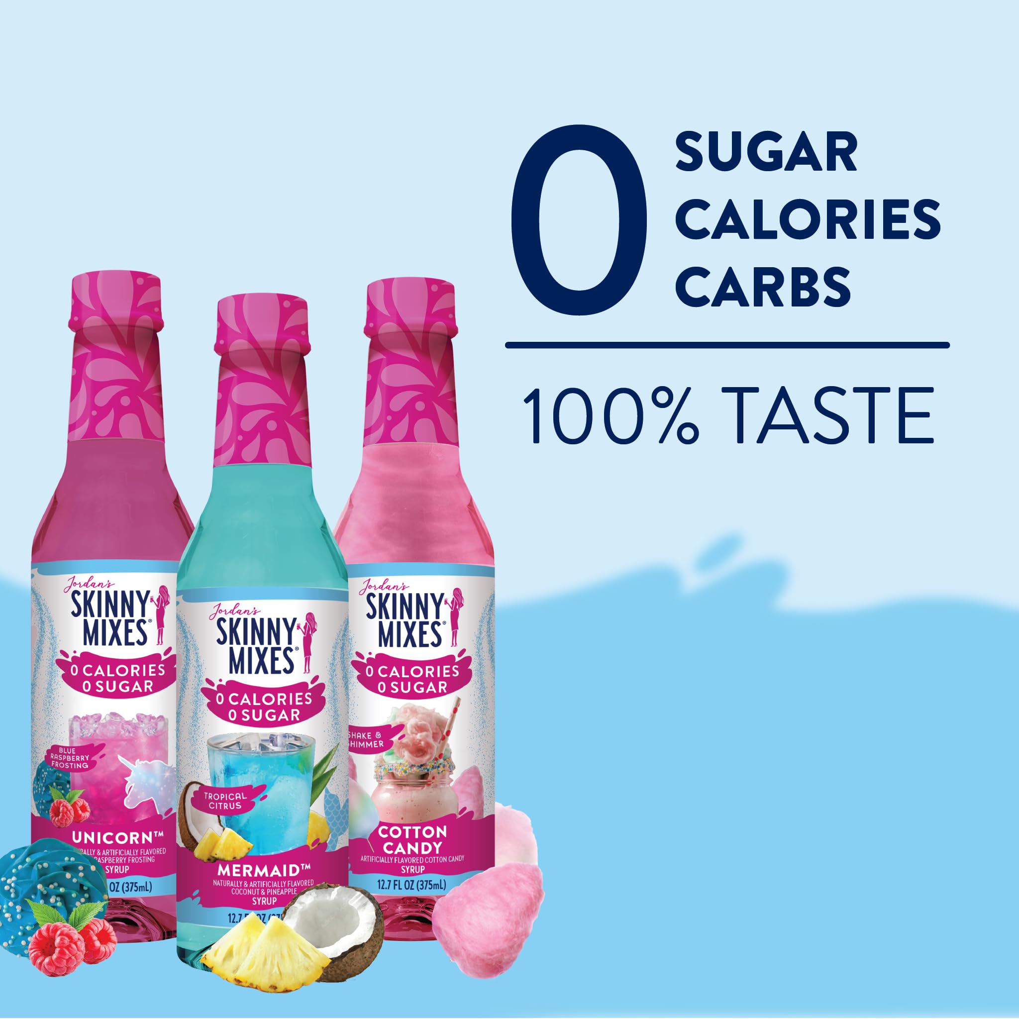 Jordan's Skinny Mixes añadido a limonada burbujeante para un toque dulce