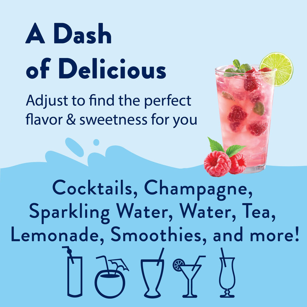 Jordan's Skinny Mixes frambuesa en barra de bebidas para reuniones versatilidad