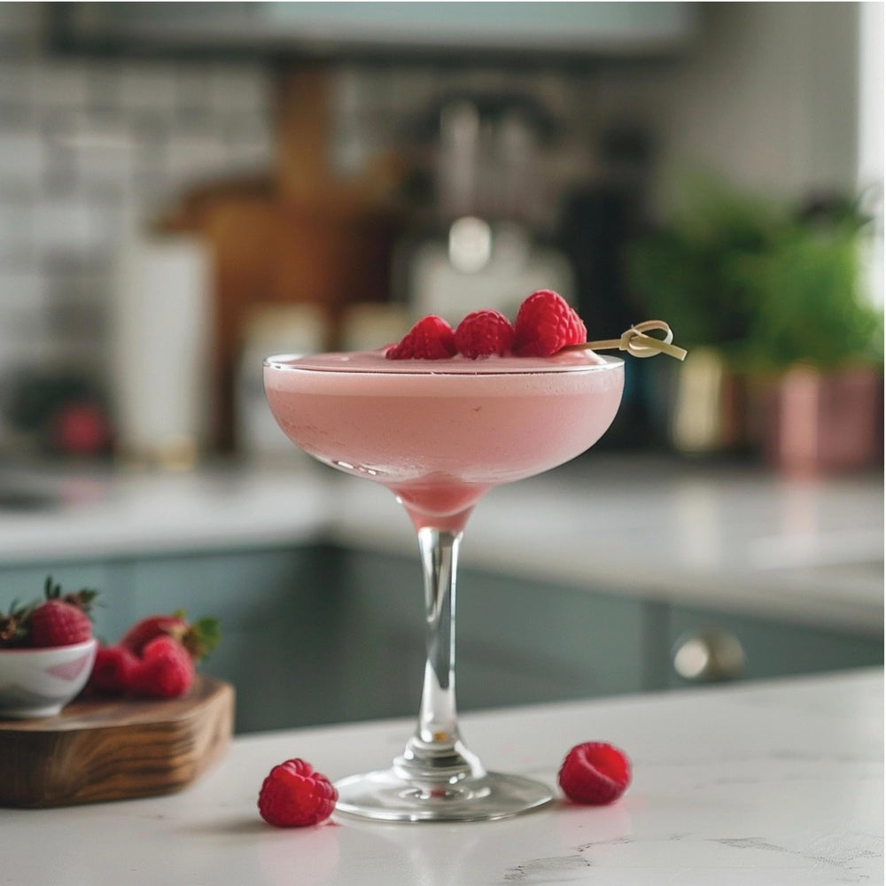 Jordan's Skinny Mixes frambuesa mocktail colorido realza sabores sin calorías