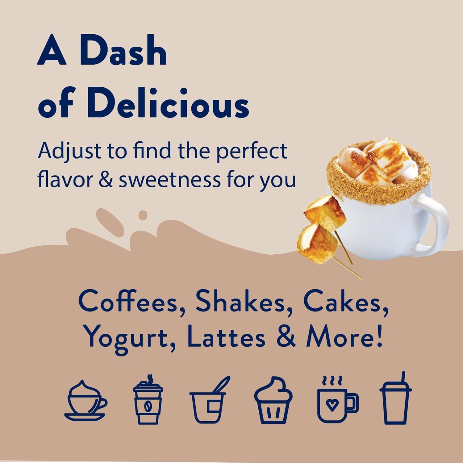 Jordan's Skinny Mixes en mesa de desayuno, transforma bebidas en estilo cafetería