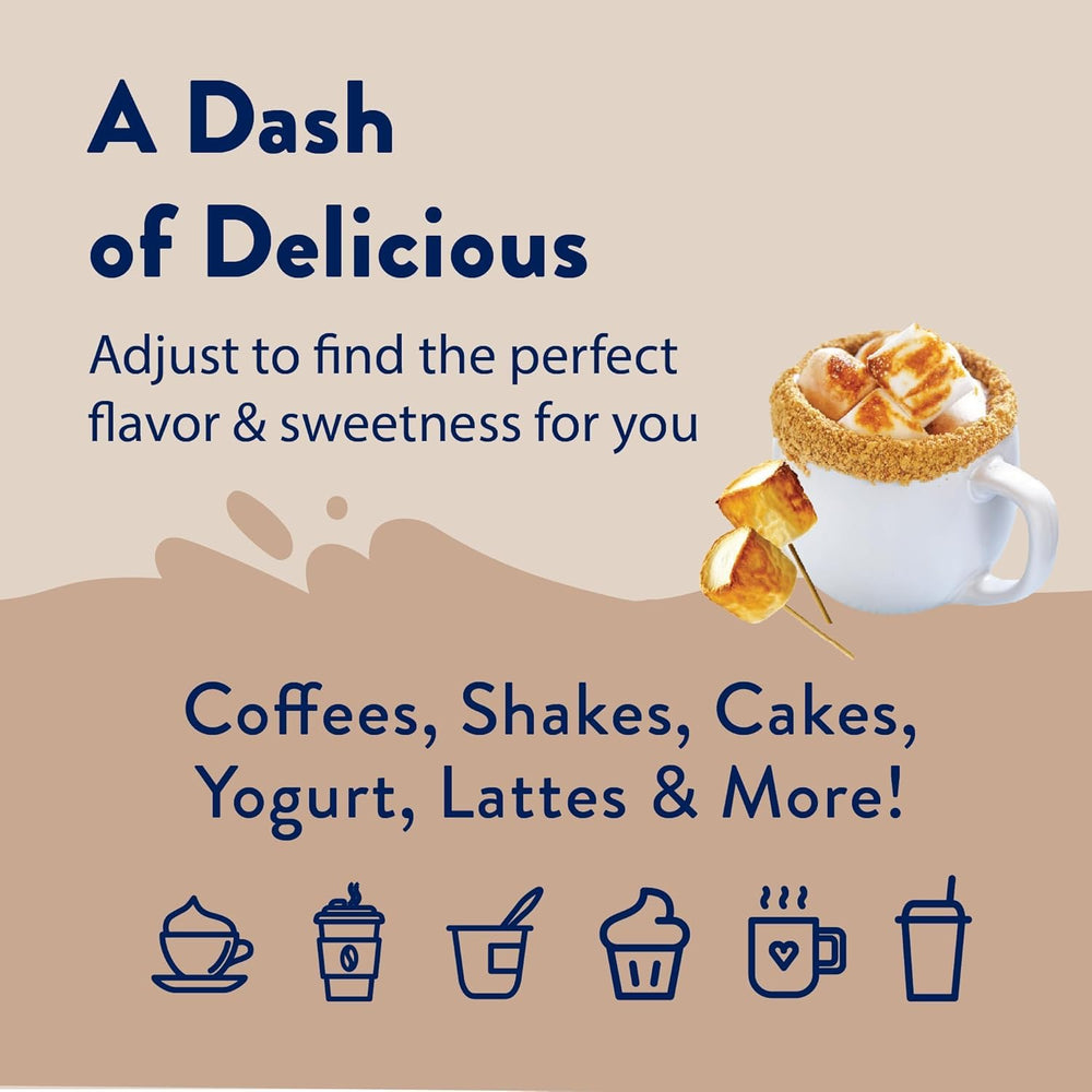 Jordan's Skinny Mixes en mesa de desayuno, transforma bebidas en estilo cafetería