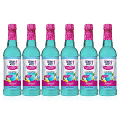 Jordan's Skinny Mixes botella frente mostrando diseño y color mermaid, sabor tropical inmediato