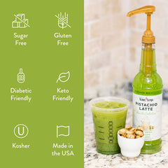 Jordan's Skinny Mixes añadido a latte caliente para sabor de cafetería sin calorías