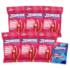 JOYRIDE paquete frontal Cherry Berry Ropes mostrando diseño y conveniencia