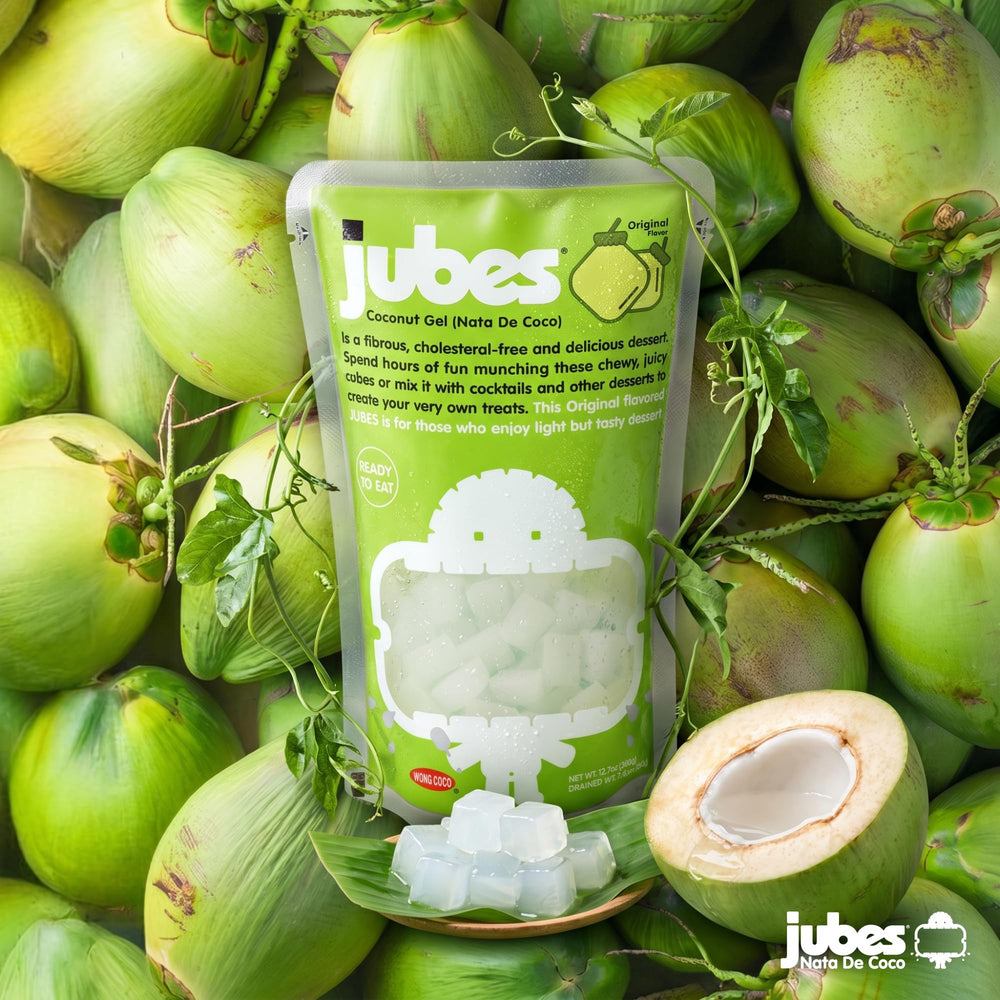 Detalle de textura de Jubes mostrando firmeza y jugosidad al morder
