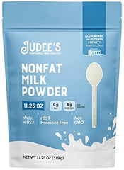 Judee's Gluten Free embalaje frontal mostrando la bolsa y beneficio de conservación