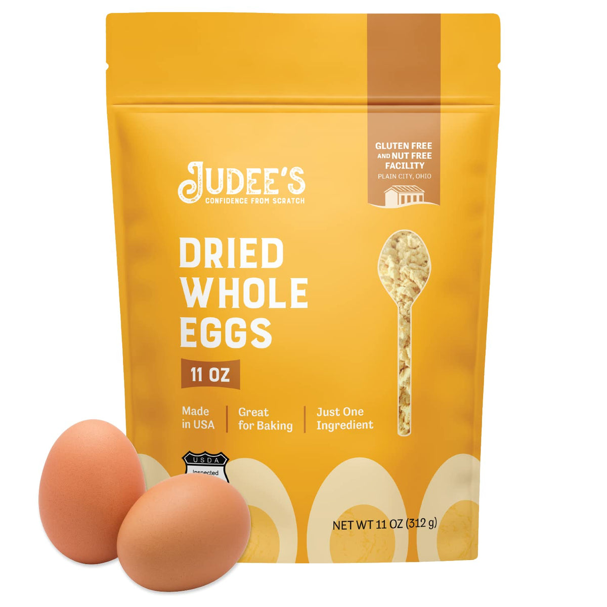 Judee's frente del paquete mostrando la marca y facilidad de uso