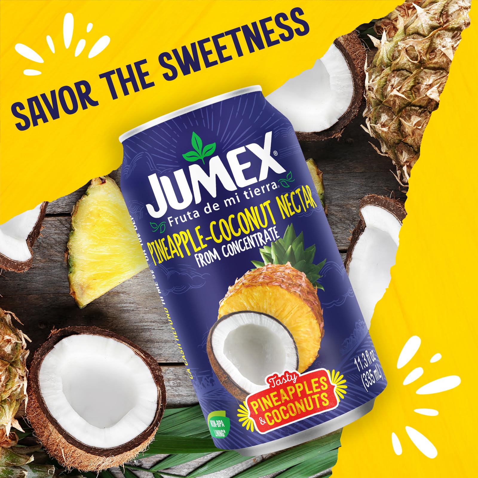 Jumex etiqueta nutricional y lista de ingredientes visible para confianza