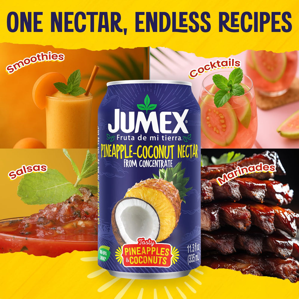 Jumex pack de 24 latas apiladas ideal para fiestas y despensa
