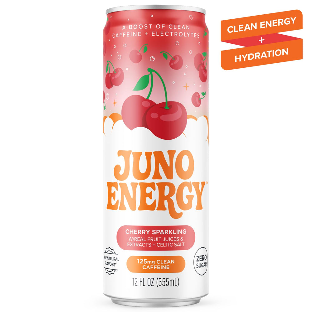 JUNO ENERGY lata sobre mesa en ambiente lifestyle que muestra versatilidad