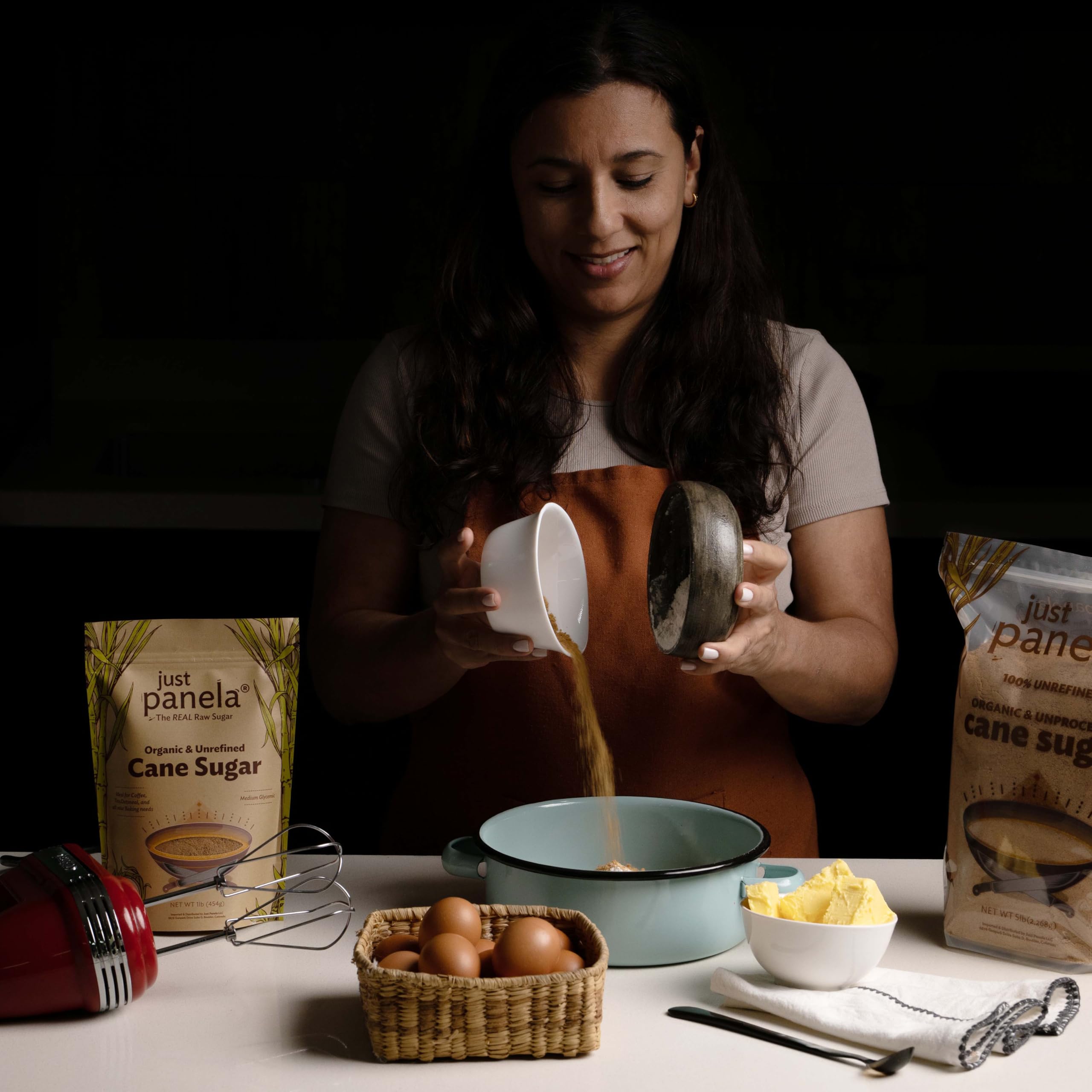 Just Panela etiqueta orgánica visible certificada, confianza en calidad