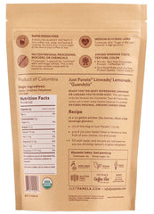 Just Panela textura en primer plano con polvo grueso y beneficios de sabor