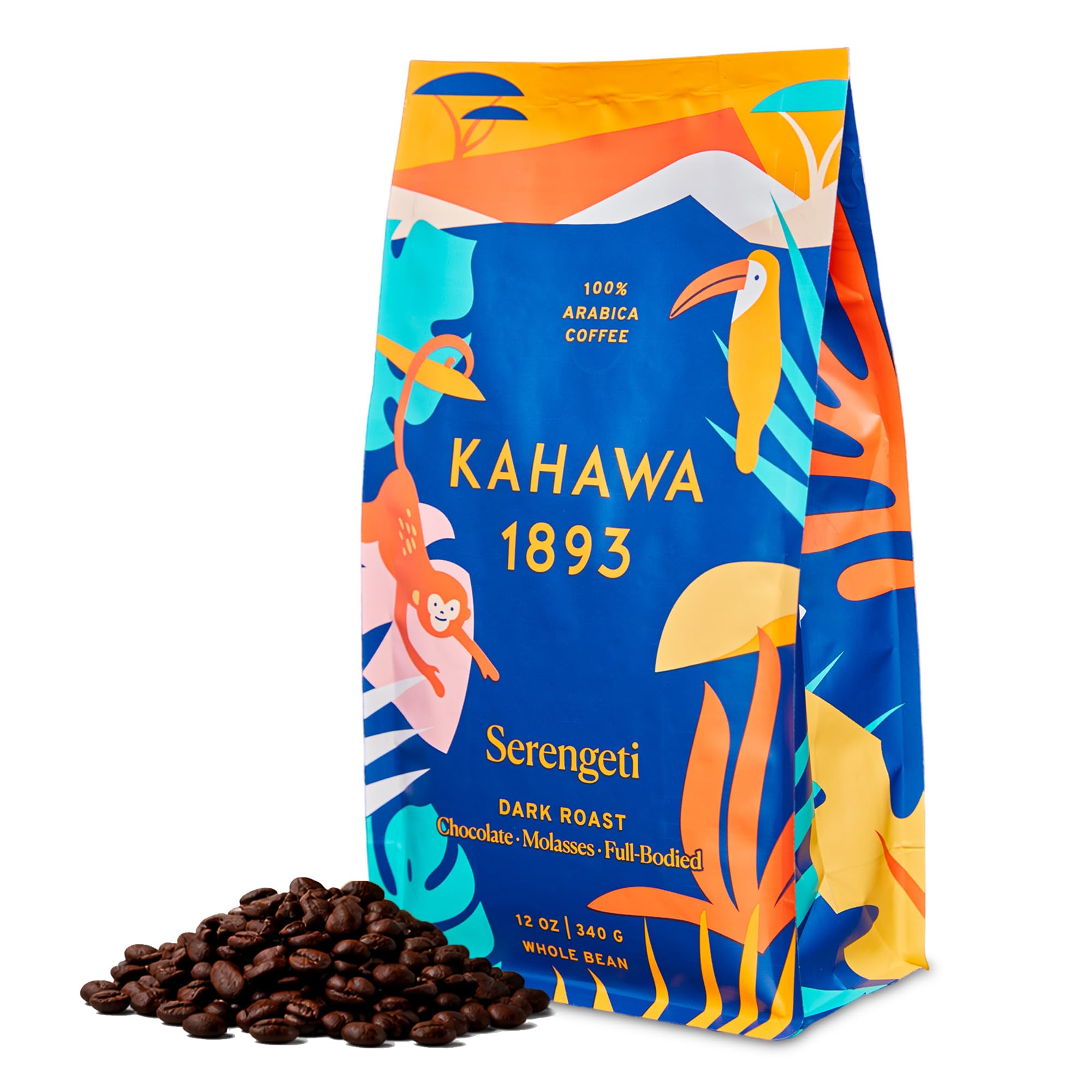 KAHAWA 1893 paquete frontal mostrando diseño y aroma intenso