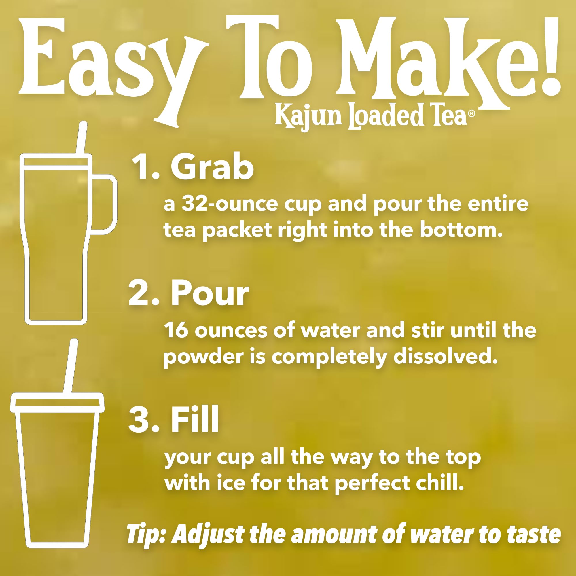 KaJun LOADED TEA en uso durante entrenamiento, energía rápida y portátil