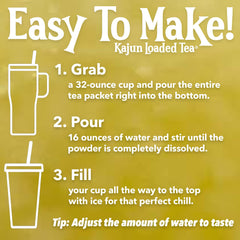 KaJun LOADED TEA en uso durante entrenamiento, energía rápida y portátil