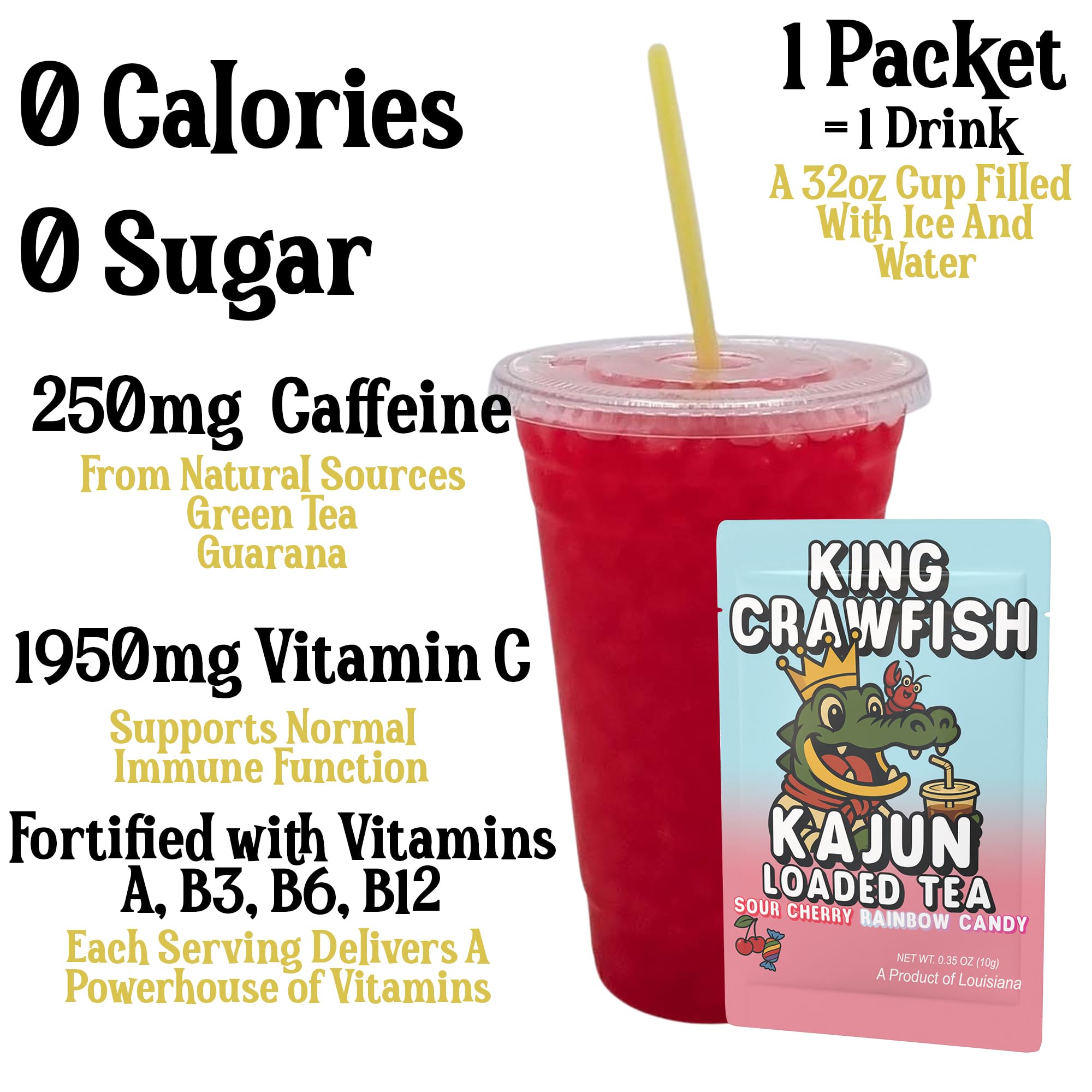 KaJun LOADED TEA paquetes monodosis listos para llevar