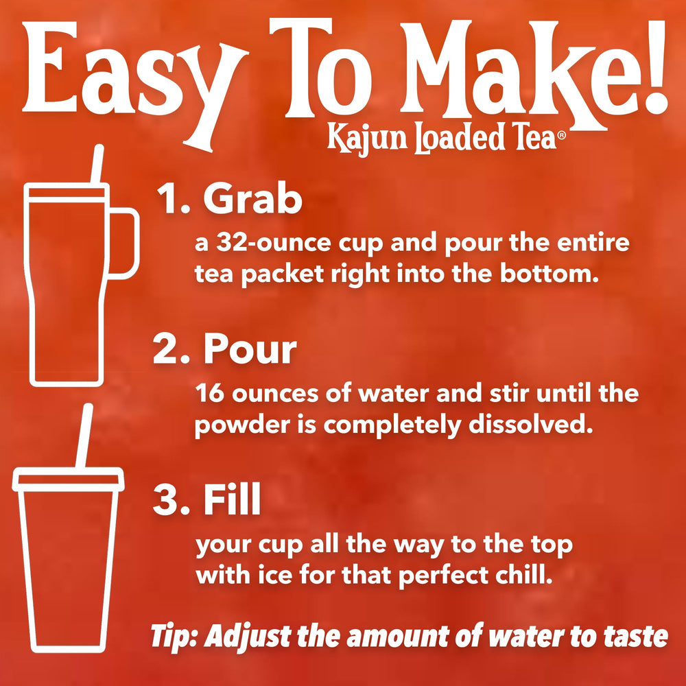 KaJun LOADED TEA bebida preparada con hielo, refrescante y sin calorías