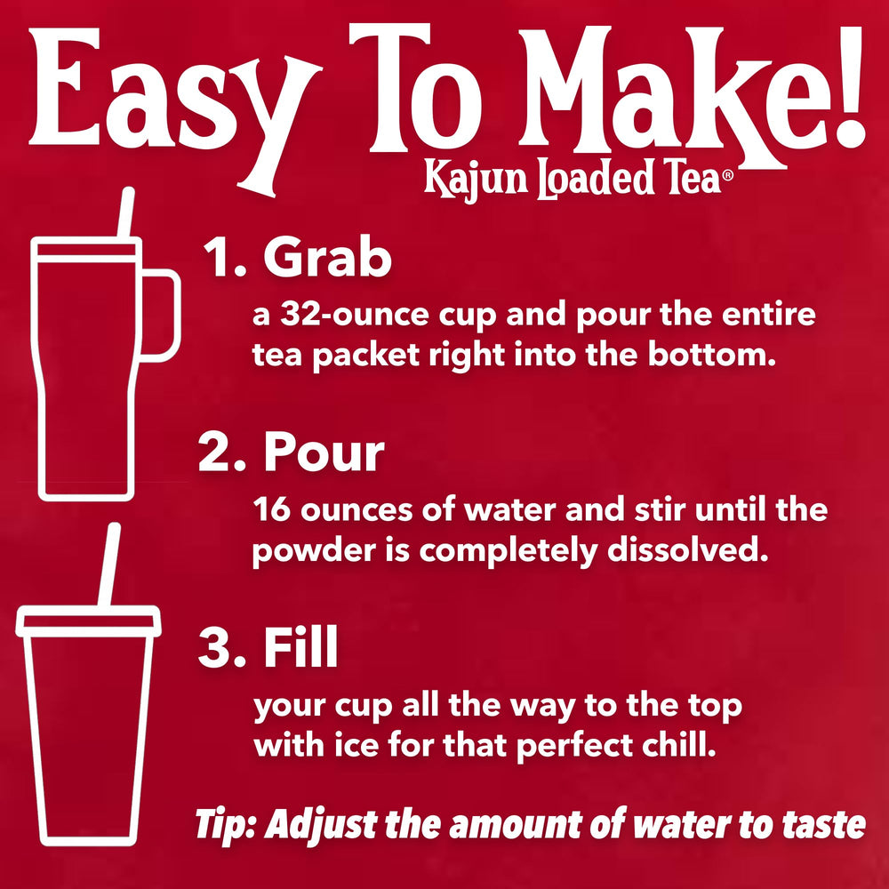 KaJun LOADED TEA vaso preparado con hielo listo para beber