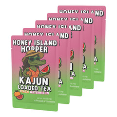 KaJun LOADED TEA vaso con hielo y bebida preparada demostrando refresco instantáneo