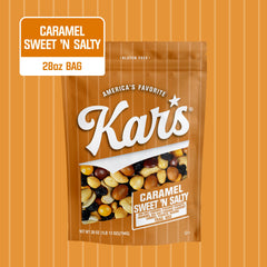 Kar’s detalle de cacahuates con cobertura de caramelo y sal marina que aporta contraste dulce salado