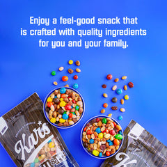 Kar’s porción en mano demostrando tamaño ideal para snack y movilidad