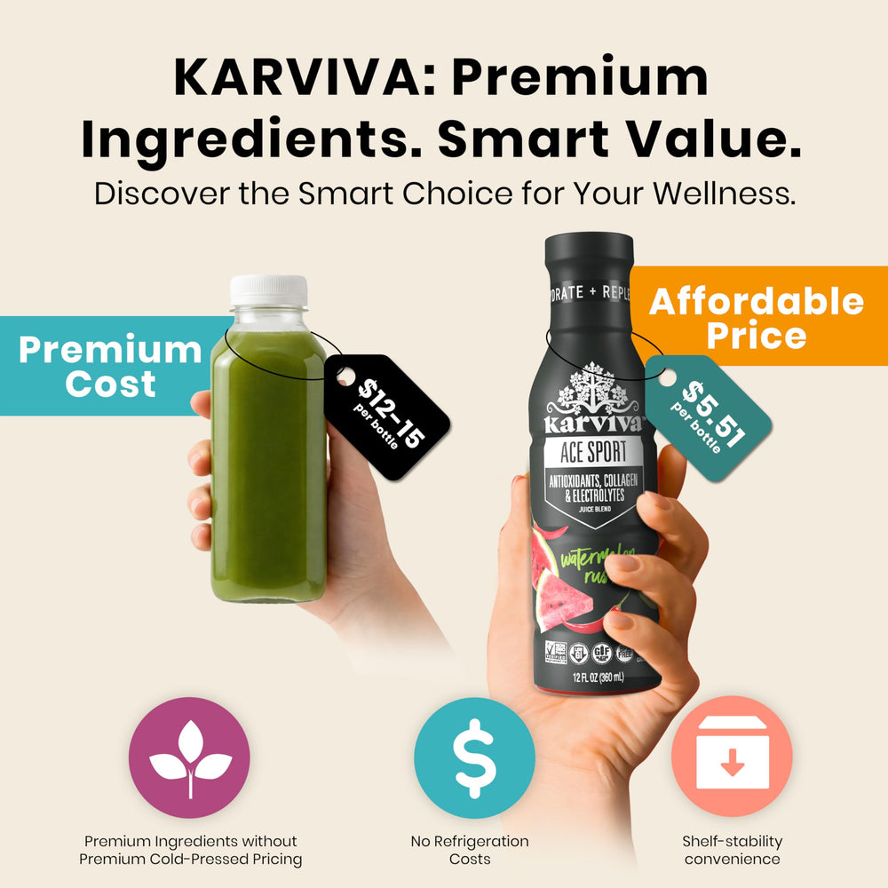 Karviva escena de desayuno saludable con botellas para un estilo de vida equilibrado