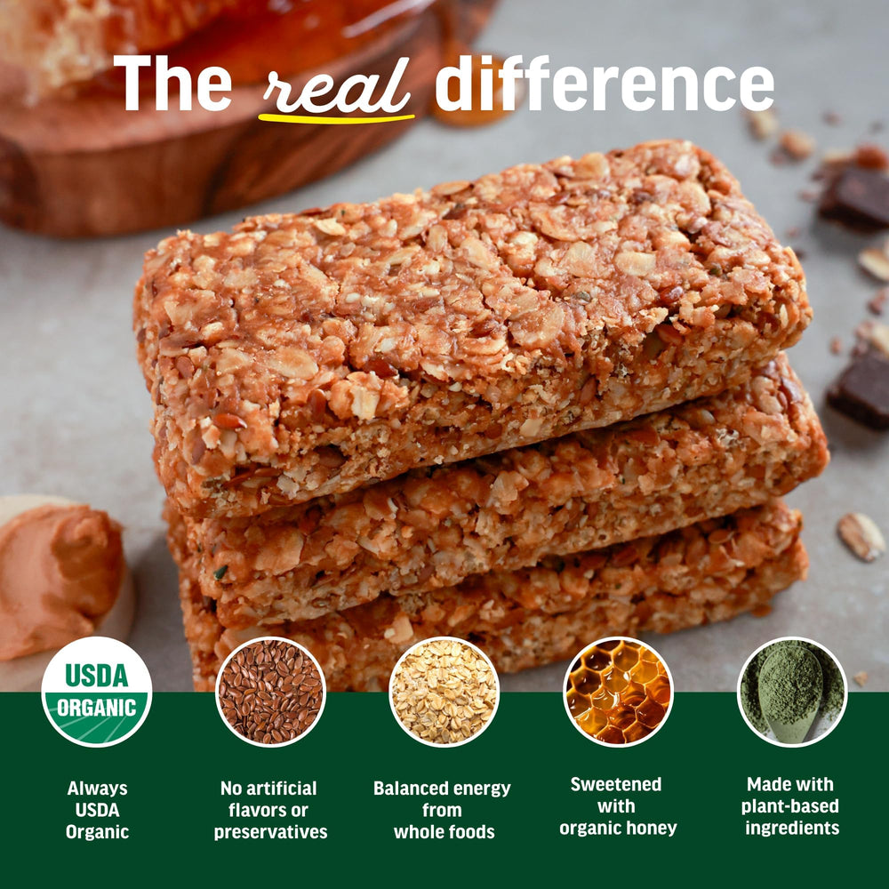 Kate's barra en mano para comparar tamaño y llevar como snack práctico