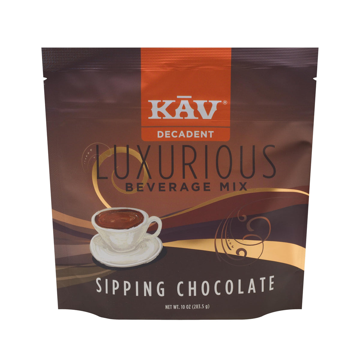 KAV empaque frontal mostrando mezcla de chocolate y atractivo vistoso