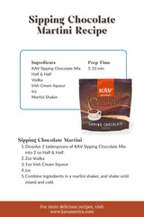 KAV mousse de chocolate hecho con la mezcla, textura ligera y rica