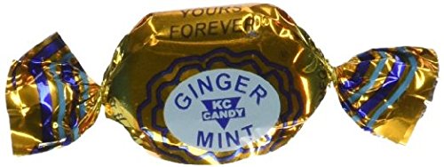 KC Candy KC Ginger Mints junto a objetos cotidianos mostrando escala y conveniencia