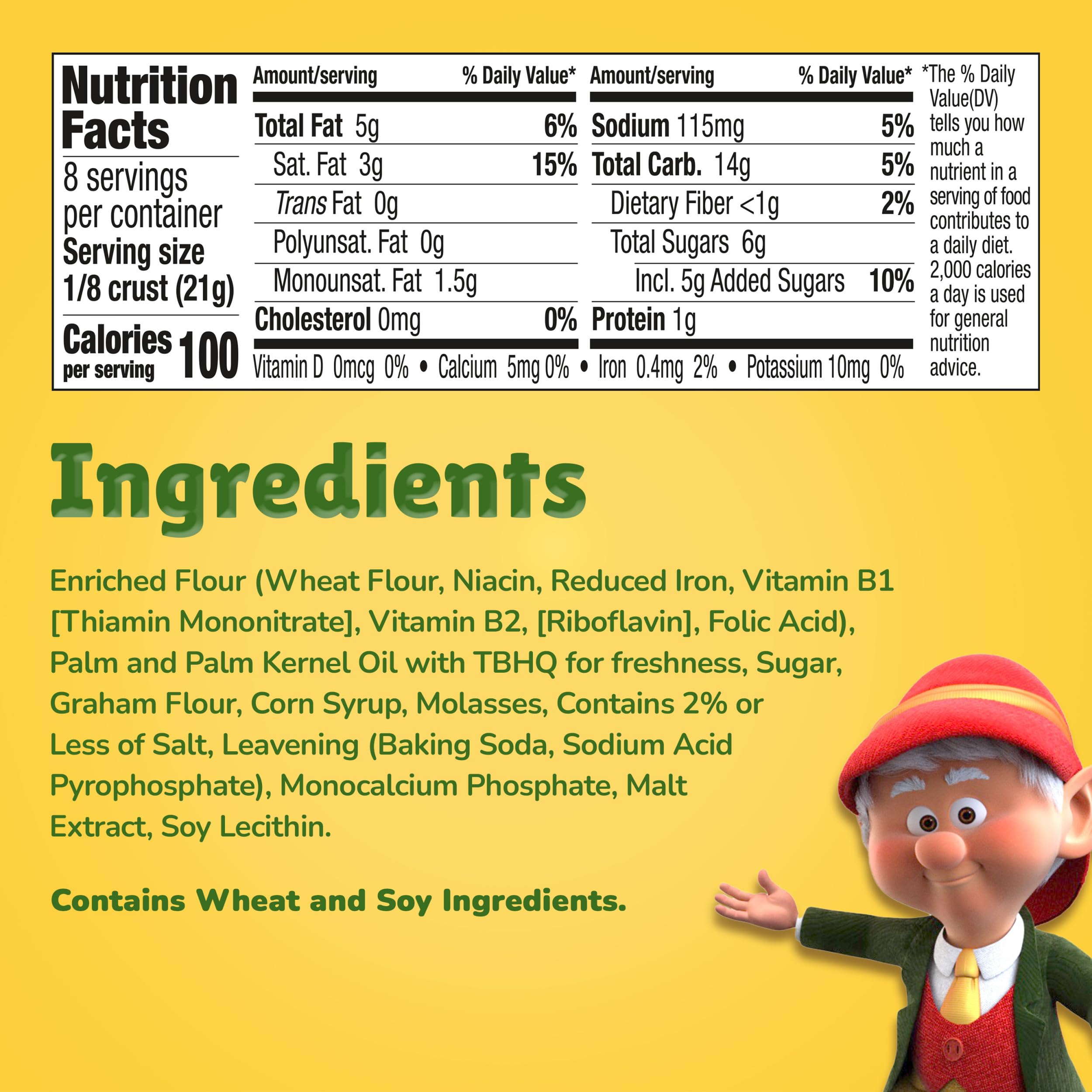 Keebler detalle de textura crujiente de galleta Graham, sabor auténtico
