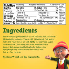 Keebler detalle de textura crujiente de galleta Graham, sabor auténtico