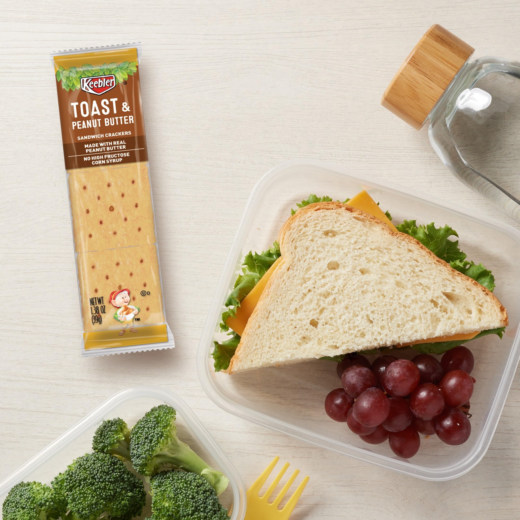 Keebler galletas en lonchera escolar, conveniente para meriendas infantiles