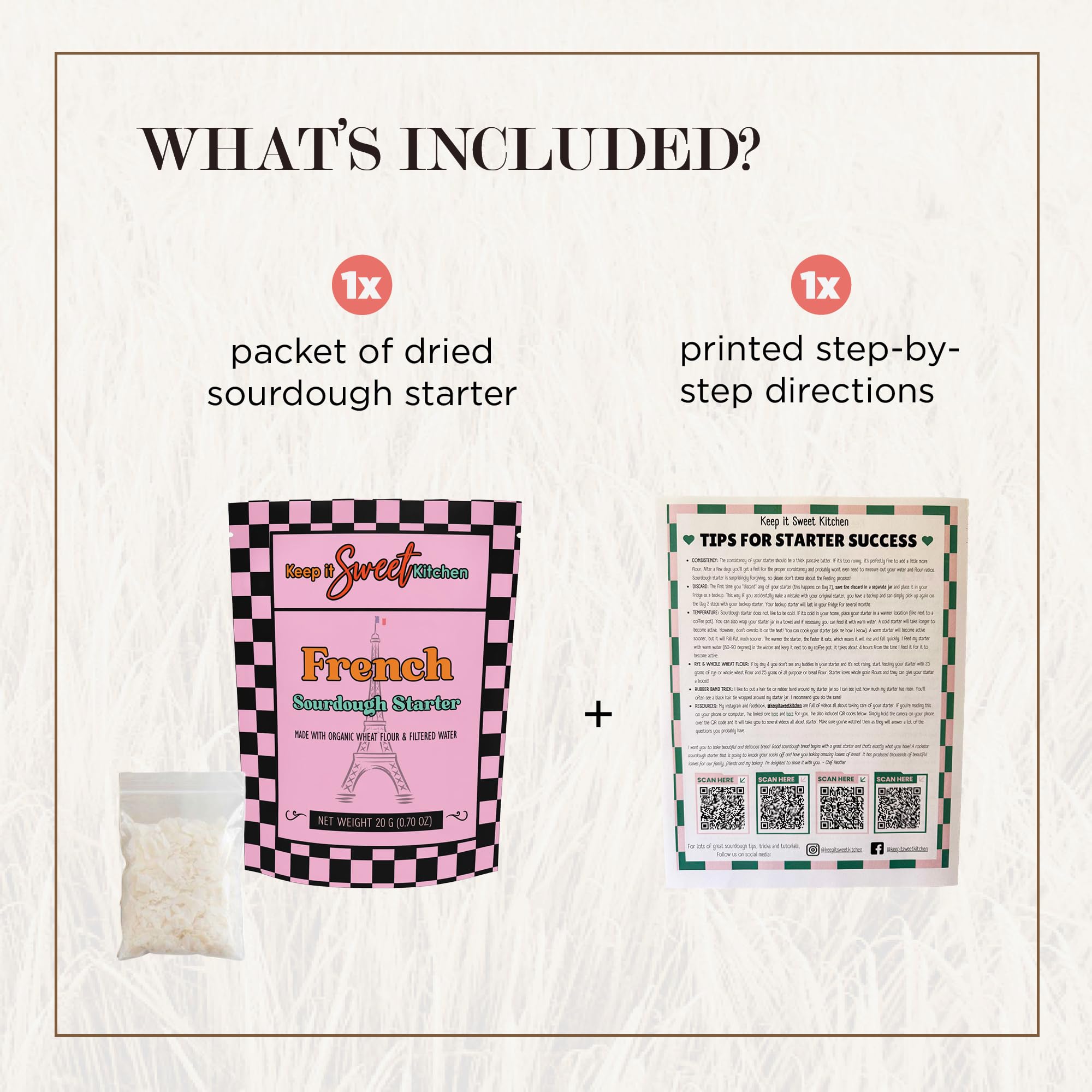 Keep It Sweet Kitchen starter activado en frasco mostrando burbujas activas