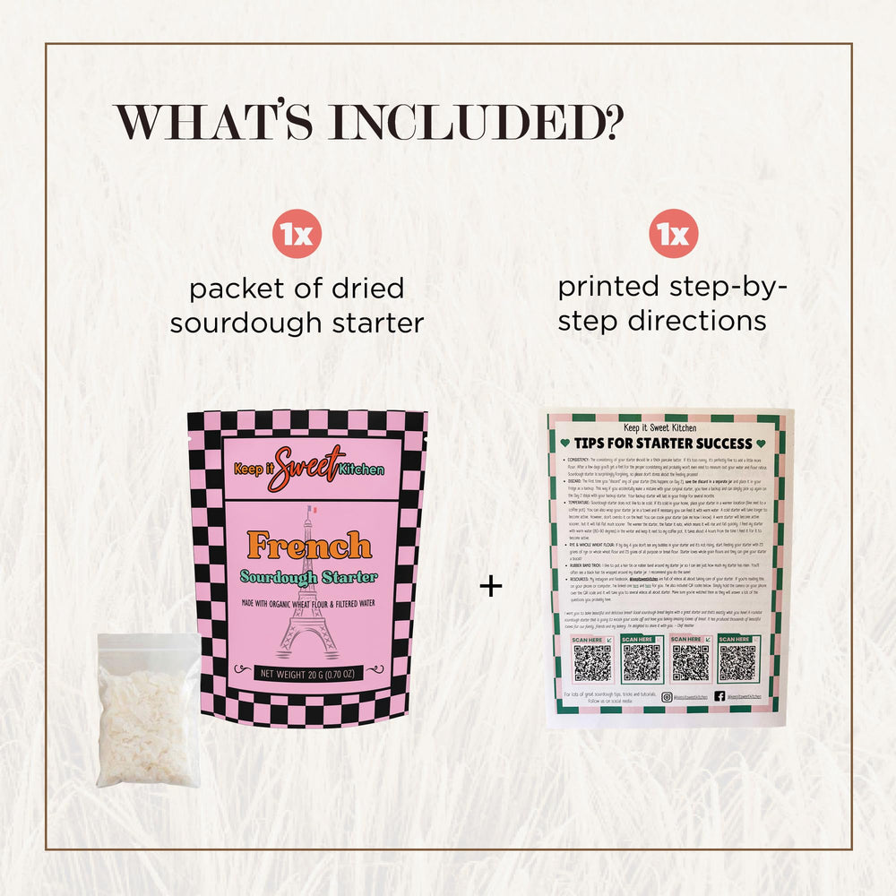 Keep It Sweet Kitchen starter activado en frasco mostrando burbujas activas