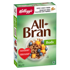 Kellogg's detalle del salvado indicando su origen y fibra