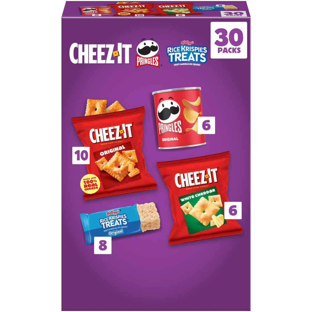 Kellogg's caja frontal con 30 snacks, opción práctica para despensa